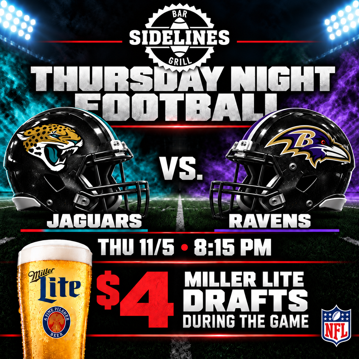 Jacksonville Jaguars at Baltimore Ravens